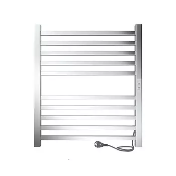 Полотенцесушитель электрический Indigo Attic 600х500 мм 80 Вт с терморегулятором хром