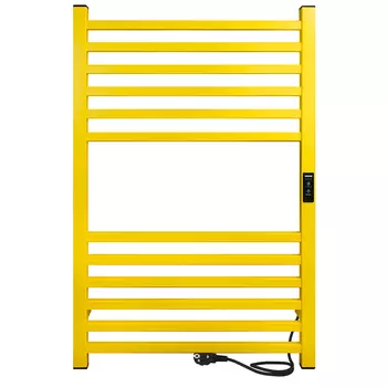 Полотенцесушитель электрический Indigo Attic 800х530 мм 90 Вт с терморегулятором желтый