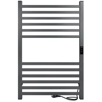 Полотенцесушитель электрический Indigo Attic 800х530 мм 90 Вт с терморегулятором серый