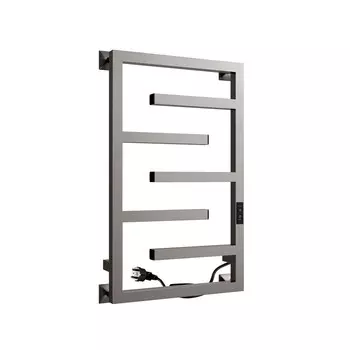 Полотенцесушитель электрический Indigo Delos 700х430 мм 120 Вт с терморегулятором оружейная сталь