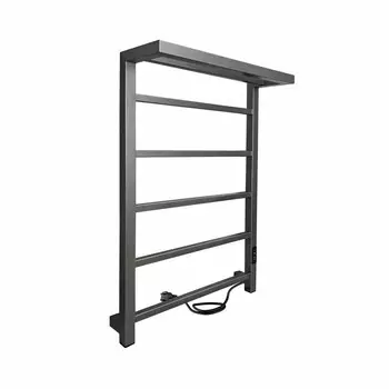 Полотенцесушитель электрический Indigo Forma 800х530 мм 120 Вт с терморегулятором графит металлик