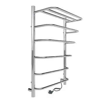 Полотенцесушитель электрический Indigo Hit с полкой 700х432 мм 90 Вт хром