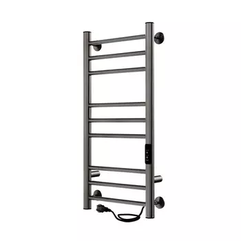 Полотенцесушитель электрический Indigo Line Trinity 700х332 мм 90 Вт с терморегулятором оружейная сталь