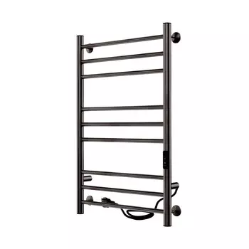 Полотенцесушитель электрический Indigo Line Trinity 800х532 мм 120 Вт с терморегулятором оружейная сталь