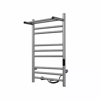 Полотенцесушитель электрический Indigo Line Trinity 800х532 мм 120 Вт с терморегулятором графит металлик