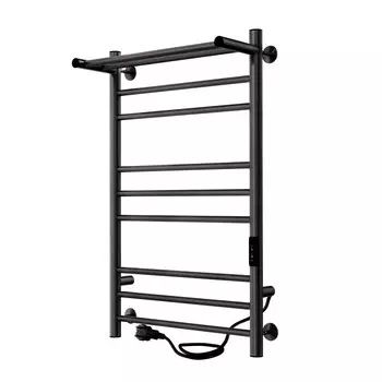 Полотенцесушитель электрический Indigo Line Trinity с полкой 800х532 мм 120 Вт с терморегулятором оружейная сталь