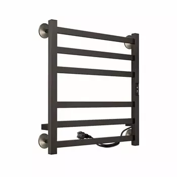 Полотенцесушитель электрический Indigo Oktava Slim 3 600х530 мм 70 Вт с терморегулятором оружейная сталь