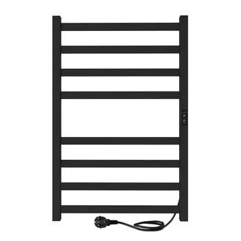 Полотенцесушитель электрический Indigo Oktava Slim 3 800х530 мм 90 Вт с терморегулятором черный муар
