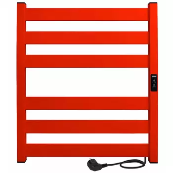 Полотенцесушитель электрический Indigo Oktava Slim 5 600х530 мм 70 Вт с терморегулятором красный