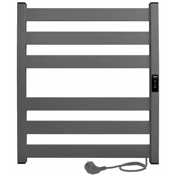 Полотенцесушитель электрический Indigo Oktava Slim 5 600х530 мм 70 Вт с терморегулятором серый