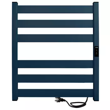 Полотенцесушитель электрический Indigo Oktava Slim 5 600х530 мм 70 Вт с терморегулятором синий