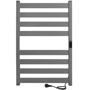 Полотенцесушитель электрический Indigo Oktava Slim 5 800х530 мм 90 Вт с терморегулятором серый
