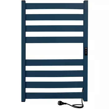 Полотенцесушитель электрический Indigo Oktava Slim 5 800х530 мм 90 Вт с терморегулятором синий