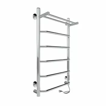 Полотенцесушитель электрический Indigo Roof Lux с полкой 800х532 мм 0 Вт с терморегулятором хром