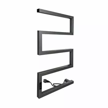 Полотенцесушитель электрический Indigo Sparta 830х500 мм 120 Вт с терморегулятором графит металлик