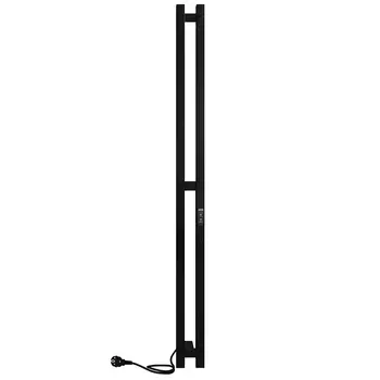 Полотенцесушитель электрический Indigo Style Pro 1200х100 мм 65 Вт с терморегулятором черный муар