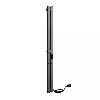 Полотенцесушитель электрический Indigo Style Pro 1200х100 мм 65 Вт с терморегулятором оружейная сталь