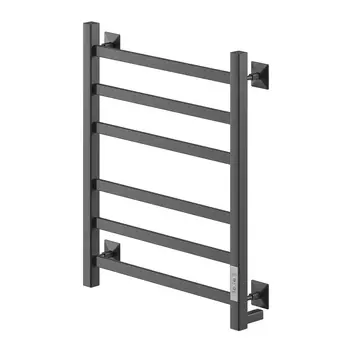 Полотенцесушитель электрический MyFrea MyVatican 600х400 мм 93 Вт с терморегулятором черный