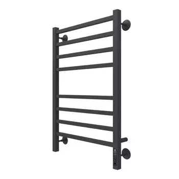 Полотенцесушитель электрический Terminus Ватикан П8 800х530 мм 115 Вт с терморегулятором черный