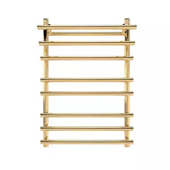Полотенцесушитель водяной Indigo Just Shelf 800х500 мм лесенка золото