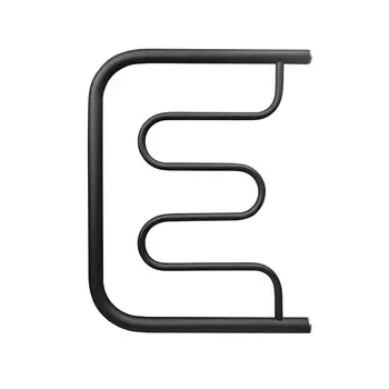 Полотенцесушитель водяной Indigo Standart 500х500 мм фокстрот с боковым подключением 500 мм черный