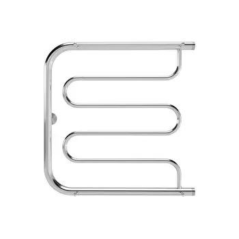 Полотенцесушитель водяной Indigo Standart 500х500 мм фокстрот с боковым подключением 320 мм с полкой хром