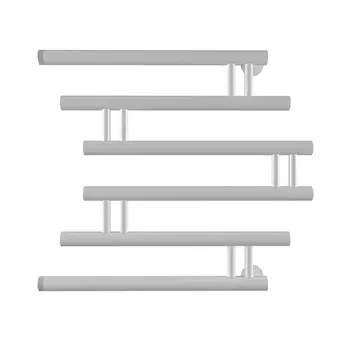 Полотенцесушитель водяной Indigo Zip 500х500 мм фокстрот с боковым подключением 500 мм белый