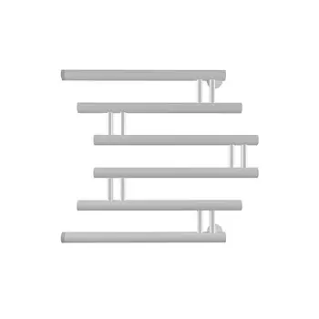 Полотенцесушитель водяной Indigo Zip 600х600 мм фокстрот с боковым подключением 500 мм белый