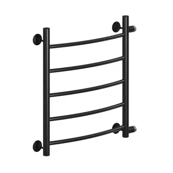 Полотенцесушитель водяной MyFrea MyLondon 600х500 мм с боковым подключением 500 мм черный
