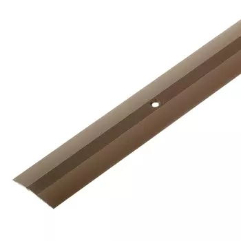 Порог алюминиевый одноуровневый стык 37х1800 мм бронза