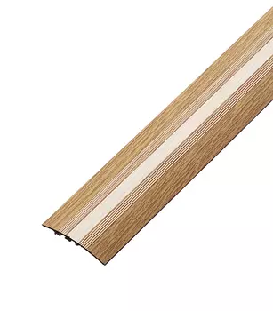 Порог алюминиевый разноуровневый кант 40х900 мм дуб перепад до 8 мм