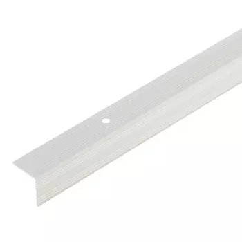 Порог алюминиевый угловой внутренний 19х19х1800 мм дуб ривалго белый