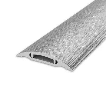 Порог пластиковый одноуровневый стык 42х900 мм дуб пепельный с монтажным каналом