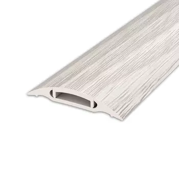 Порог пластиковый одноуровневый стык 42х900 мм сосна беленая с монтажным каналом