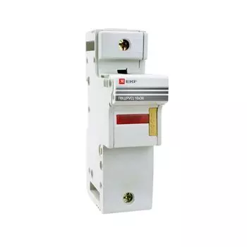 Предохранитель-разъединитель EKF PROxima 1P 32А 50 кА 500 В на DIN-рейку с индикацией (pr-10-38-1)
