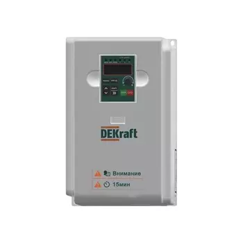 Преобразователь частоты Dekraft DEKV060 3P 15,5А 440 В на DIN-рейку (DEKV060G5R5T4B)