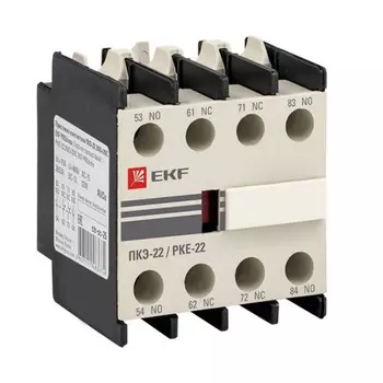 Приставка дополнительная EKF PROxima ПКЭ-22 (ctr-sc-25) 690 В к контактору КМЭ и КТЭ 2NO+2NC