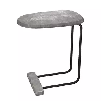 Приставной столик прямоугольный черный муар/мокрый асфальт Sheffilton SHT-CT23