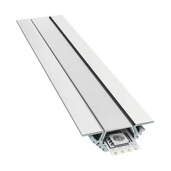 Профиль для светодиодной ленты OGM (P8-03) 2 м угловой накладной анодированный алюминий комплект