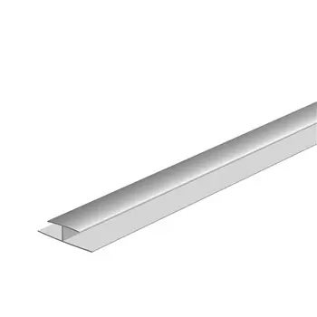 Профиль соединительный для панелей ПВХ 10х35х3000 мм серый