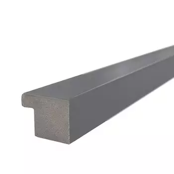 Профиль стартовый для реечных панелей ПВХ FineBer 16х22х2900 мм серый