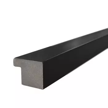 Профиль стартовый для реечных панелей ПВХ FineBer 16х22х2900 мм черный