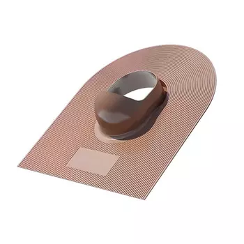 Проходной элемент Поливент для кровли из гибкой черепицы коричневый RAL 8017