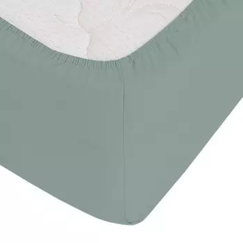 Простыня на резинке 140х200х30 см сатин шалфей Lorikeet Solo