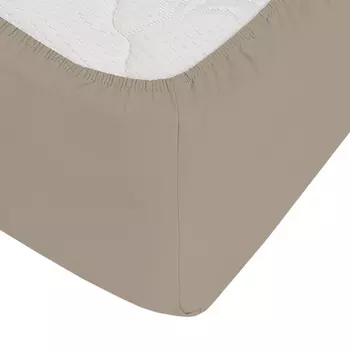 Простыня на резинке 180х200х30 см сатин латте Lorikeet Solo