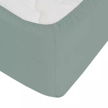 Простыня на резинке 180х200х30 см сатин шалфей Lorikeet Solo