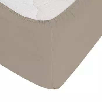 Простыня на резинке 200х200х30 см сатин латте Lorikeet Solo