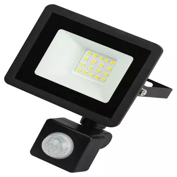 Прожектор светодиодный Эра LPR-042 6500K 20 Вт IP65 с датчиком движения черный