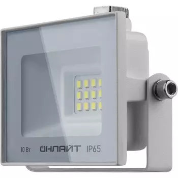 Прожектор светодиодный Онлайт OFL-LED 10 Вт 230 В IP65 95х65х28 мм 6000К плоский корпус белый (90131)