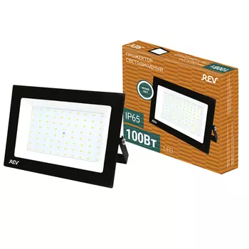 Прожектор светодиодный Rev ДО-100 4000К 100 Вт IP65 черный (32605 2)